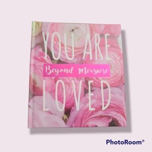 Glittery Flower Hardcover Spiritual Blessing Inspirational Motivational Gift Boo